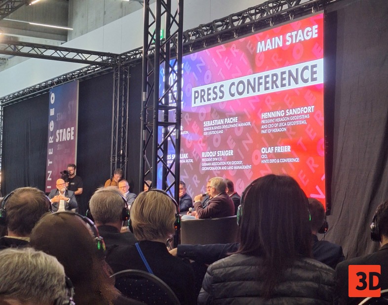 Intergeo 2025 conference in Frankfurt, gathering professionals from the global geospatial industry.